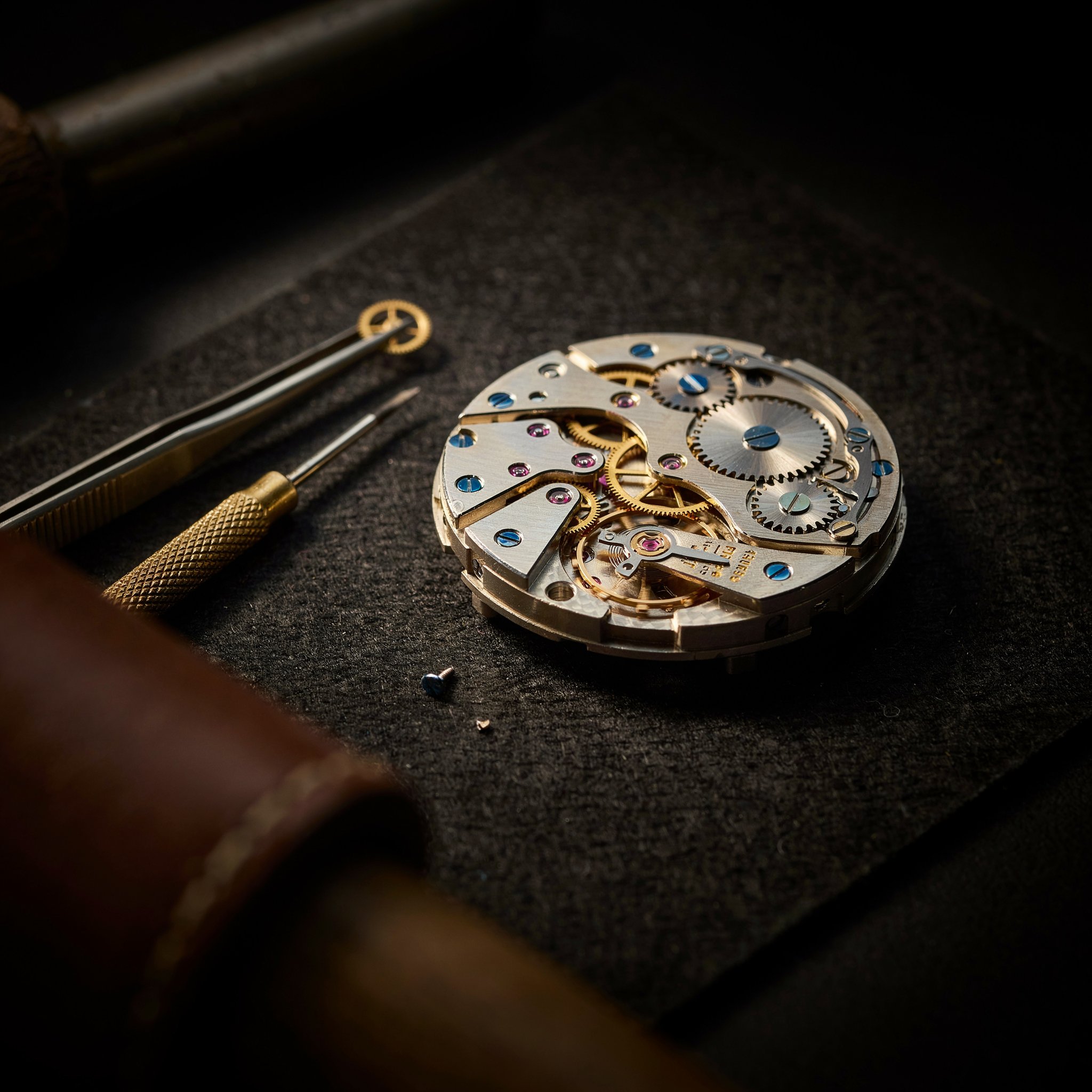 Watch movement close-up